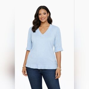 Light Blue Women's Sweater Size L